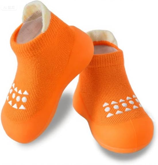 Baby Sock Shoes Toddler Non-Slip Slippers Infant Walking Shoes Soft Rubber Sole Sneakers for Baby Boys Girls
