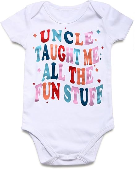 Baby Boys Girls Clothes Newborn Infant Romper Bodysuits Funny Outfit 0-12 Months