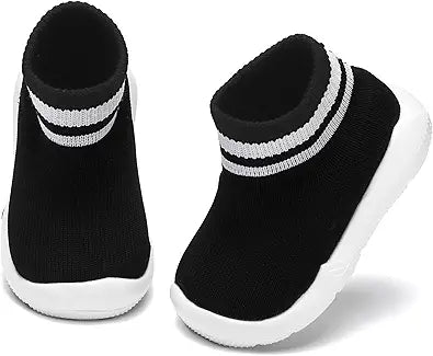 Baby Shoes & Socks - Non-Slip Breathable Slippers with Soft Rubber Sole - Baby Boys & Girls Slip On Sneakers