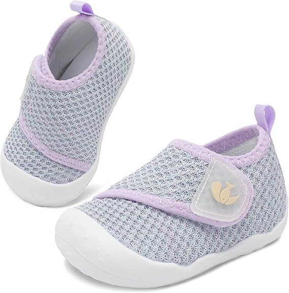 Baby First Walking Shoes Wide Baby Shoes Infant Sneakers Newborn Crib Shoe Barefoot Lightweight Slip On Shoe