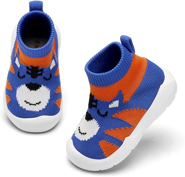 Baby Shoes & Socks - Non-Slip Breathable Slippers with Soft Rubber Sole - Baby Boys & Girls Slip On Sneakers
