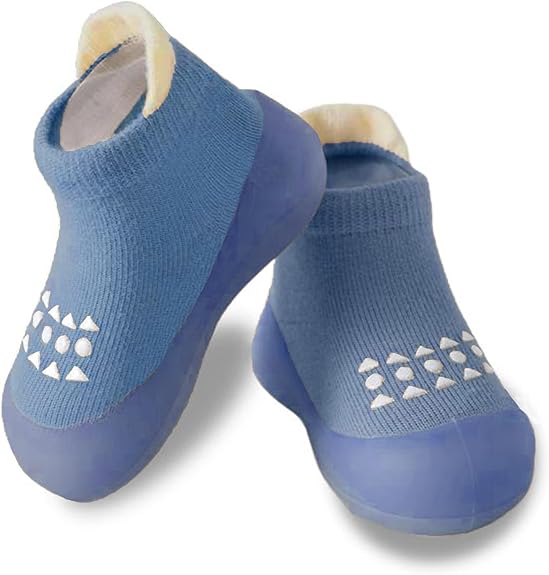 Baby Sock Shoes Toddler Non-Slip Slippers Infant Walking Shoes Soft Rubber Sole Sneakers for Baby Boys Girls