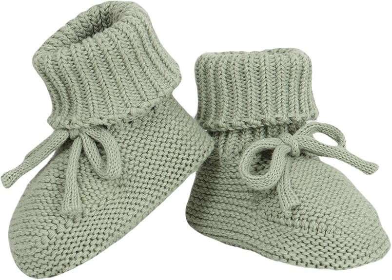 Baby Booties Newborn First Walkers Cozy Shoes Warm Knit Soft Booties for Toddler Infant Boy Girl
