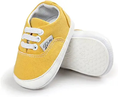 Baby Boys Girls Shoes Canvas Toddler Sneakers Anti-Slip Infant First Walkers 0-18 Months
