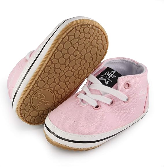 Baby Boys Girls Shoes Canvas Toddler Sneakers Anti-Slip Infant First Walkers 0-18 Months