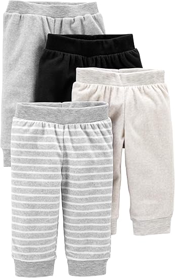 Unisex-baby 4-pack Fleece Pants