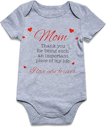 Baby Boys Girls Clothes Newborn Infant Romper Bodysuits Funny Outfit 0-12 Months